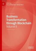 Beck / Treiblmaier |  Business Transformation through Blockchain | Buch |  Sack Fachmedien