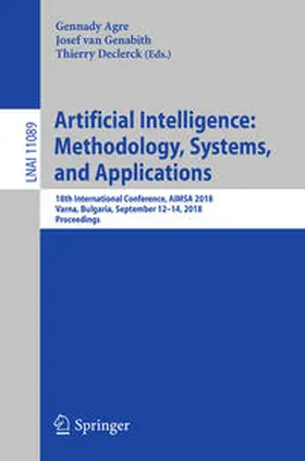 Agre / van Genabith / Declerck | Artificial Intelligence: Methodology, Systems, and Applications | E-Book | www.sack.de