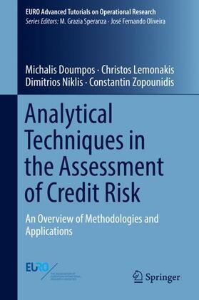 Doumpos / Zopounidis / Lemonakis | Analytical Techniques in the Assessment of Credit Risk | Buch | 978-3-319-99410-9 | sack.de