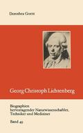  Georg Christoph Lichtenberg | Buch |  Sack Fachmedien