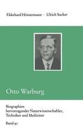 Höxtermann |  Höxtermann, E: Otto Warburg | Buch |  Sack Fachmedien