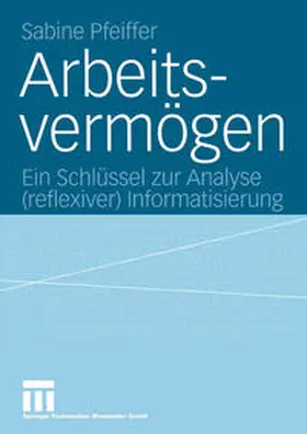 Pfeiffer | Arbeitsvermögen | E-Book | sack.de