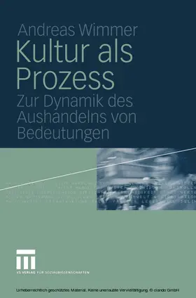 Wimmer |  Kultur als Prozess | eBook | Sack Fachmedien
