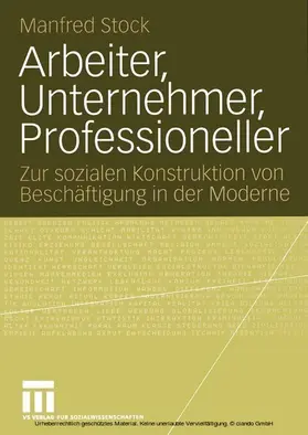 Stock |  Arbeiter, Unternehmer, Professioneller | eBook | Sack Fachmedien