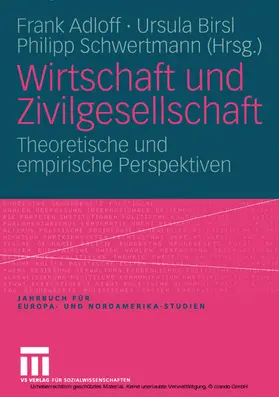 Adloff / Birsl / Schwertmann | Wirtschaft und Zivilgesellschaft | E-Book | sack.de