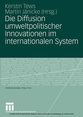 Tews / Jänicke | Die Diffusion umweltpolitischer Innovationen im internationalen System | E-Book | sack.de