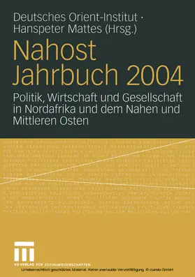 Mattes |  Nahost Jahrbuch 2004 | eBook | Sack Fachmedien