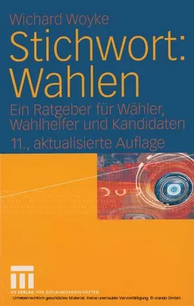 Woyke | Stichwort: Wahlen | E-Book | www.sack.de