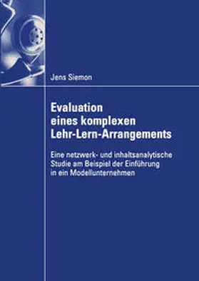 Siemon | Evaluation eines komplexen Lehr-Lern-Arrangements | E-Book | www.sack.de