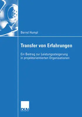 Humpl | Transfer von Erfahrungen | E-Book | www.sack.de