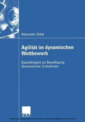 Zobel |  Agilität im dynamischen Wettbewerb | eBook | Sack Fachmedien