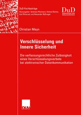 Meyn | Verschlüsselung und Innere Sicherheit | E-Book | www.sack.de
