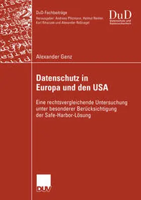 Genz |  Datenschutz in Europa und den USA | eBook | Sack Fachmedien