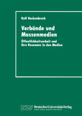Hackenbroch | Verbände und Massenmedien | E-Book | sack.de