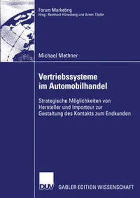 Methner | Vertriebssysteme im Automobilhandel | E-Book | www.sack.de