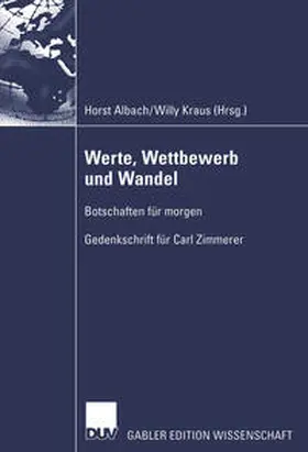 Albach / Kraus | Werte, Wettbewerb und Wandel | E-Book | www.sack.de