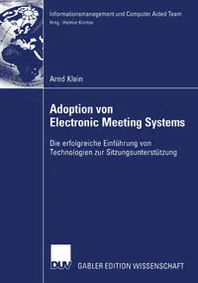 Klein |  Adoption von Electronic Meeting Systems | eBook | Sack Fachmedien