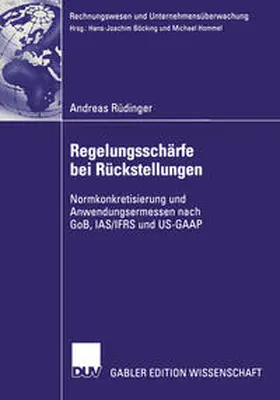 Rüdinger | Regelungsschärfe bei Rückstellungen | E-Book | www.sack.de