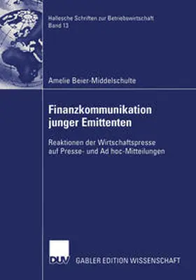 Beier-Middelschulte | Finanzkommunikation junger Emittenten | E-Book | www.sack.de