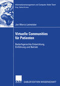Leimeister |  Virtuelle Communities für Patienten | eBook | Sack Fachmedien