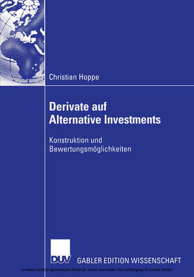 Hoppe | Derivate auf Alternative Investments | E-Book | sack.de