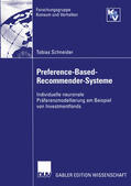Schneider |  Preference-Based-Recommender-Systeme | eBook | Sack Fachmedien