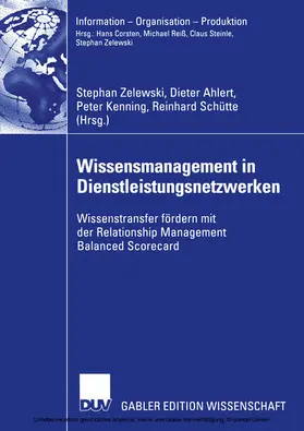 Zelewski / Ahlert / Kenning |  Wissensmanagement in Dienstleistungsnetzwerken | eBook | Sack Fachmedien