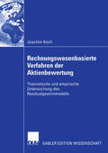 Koch |  Rechnungswesenbasierte Verfahren der Aktienbewertung | eBook | Sack Fachmedien