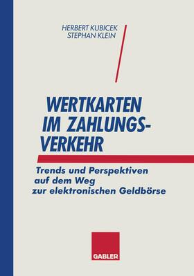 Klein | Wertkarten Zahlungsverkehr | Buch | 978-3-322-82566-7 | sack.de