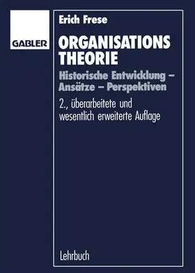 Frese |  Organisationstheorie | Buch |  Sack Fachmedien