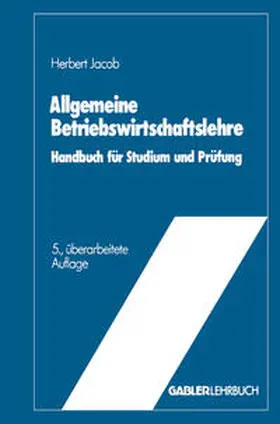 Jacob |  Allgemeine Betriebswirtschaftslehre | eBook | Sack Fachmedien
