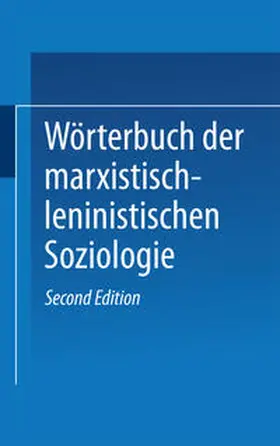 Aßmann |  Wörterbuch der Marxistisch-Leninistischen Soziologie | eBook | Sack Fachmedien