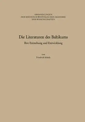 Scholz |  Die Literaturen des Baltikums | eBook | Sack Fachmedien