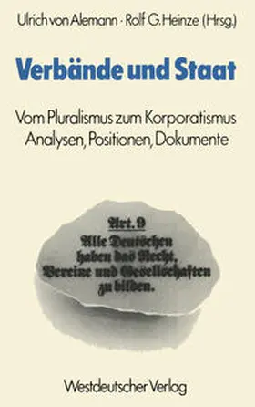 Alemann |  Verbände und Staat | eBook | Sack Fachmedien