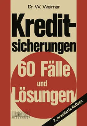 Weimar |  Kreditsicherungen | eBook | Sack Fachmedien
