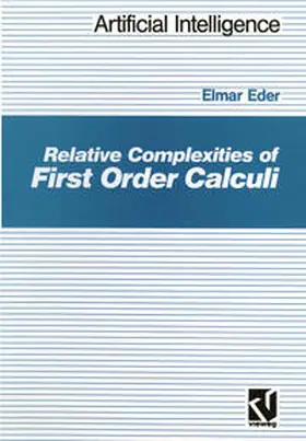 Eder |  Relative Complexities of First Order Calculi | eBook | Sack Fachmedien