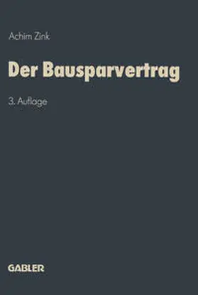 Zink | Der Bausparvertrag | E-Book | www.sack.de