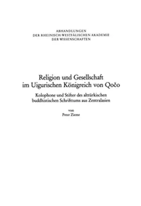 Zieme |  Religion und Gesellschaft im Uigurischen Königreich von Qoco | eBook | Sack Fachmedien