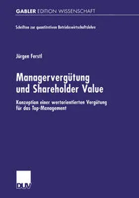Ferstl |  Managervergütung und Shareholder Value | eBook | Sack Fachmedien