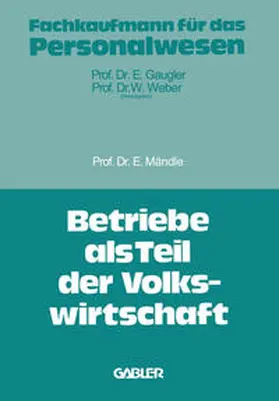 Mändle | Betriebe als Teil der Volkswirtschaft | E-Book | www.sack.de