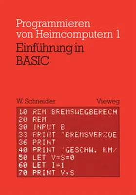 Schneider |  Einführung in BASIC | eBook | Sack Fachmedien