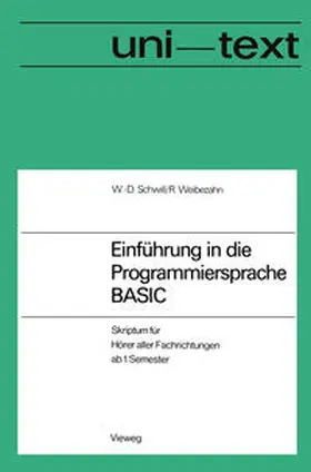 Schwill | Einführung in die Programmiersprache BASIC | E-Book | www.sack.de