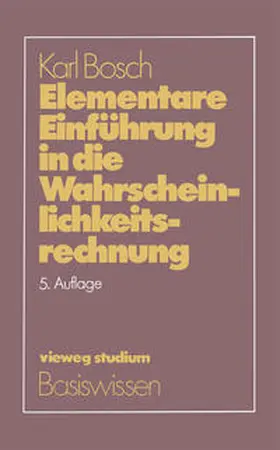 Bosch | Elementare Einführung in die Wahrscheinlichkeitsrechnung | E-Book | www.sack.de