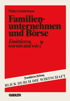 Schürmann | Familienunternehmen und Börse | E-Book | www.sack.de