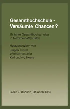 Klüver | Gesamthochschule — Versäumte Chancen? | E-Book | www.sack.de