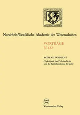 Sandhoff |  Nordrhein-Westfälische Akademie der Wissenschaften | eBook | Sack Fachmedien
