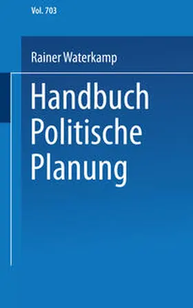 Waterkamp |  Handbuch politische Planung | eBook | Sack Fachmedien