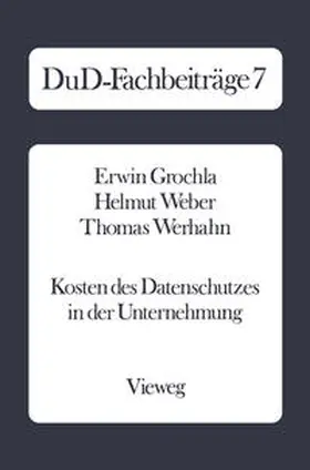 Grochla |  Kosten des Datenschutzes in der Unternehmung | eBook | Sack Fachmedien