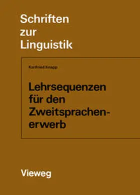 Knapp | Lehrsequenzen für den Zweitsprachenerwerb | E-Book | sack.de