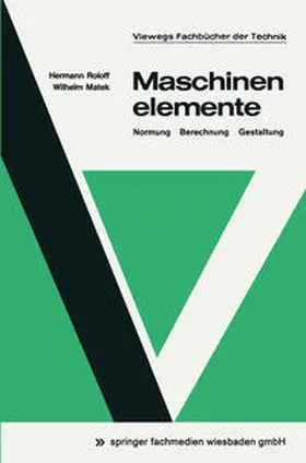 Roloff |  Maschinenelemente | eBook | Sack Fachmedien